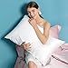 Mommesilk 100% Mulberry Silk Pillowcase for Sensitive Skin, Both Sides 19 Momme Silk Pillowcases with Hidden Zipper, White Standard Size 20x26 inches