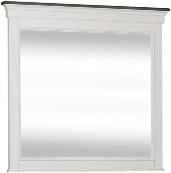 Liberty Furniture Industries Allyson Park Crown Mirror, W45 x D3 x H42, White