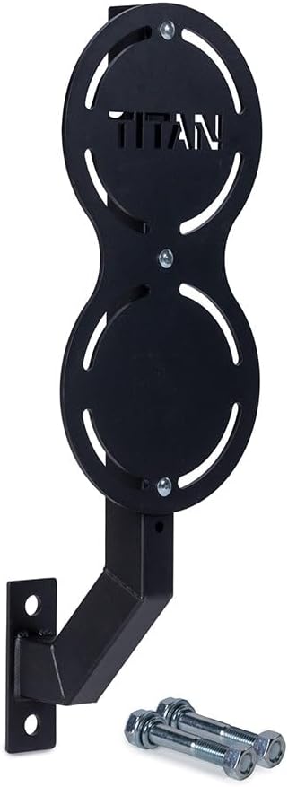 Titan Fitness Titan Series Rack-Mounted Double Wall Ball Target, Floating Target for Throwing Wall, Medicine & Plyo Balls, Competition Height Rack Attachment with Thick Steel Construction