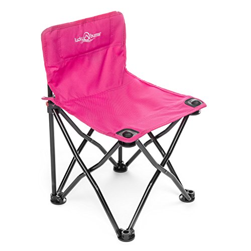Lucky Bums Lightweight Foldable Durable Compact Kids Camp Chair, Pink