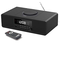 Compact Stereo System with CD Player, Bluetooth, Dual Alarms Clock, FM Radio, 20 W RMS Clear Sound photo Compact Stereo System with CD Player, Bluetooth, Dual Alarms Clock, FM Radio, 20 W RMS Clear Sound