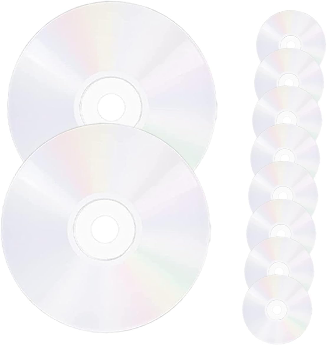 20pcs Transparent Cd Discs for Home Decoration Creative Wall Art and Crafting for Parties and Writing Clear Decorative Discs for Teens Projects