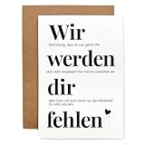 YISCOKO abschiedskarte kollegen karte abschied kollegin A6(mit Umschlag und Dichtungsband)abschiedsgeschenk kollegen Abschiedskarten eignen sich für Anlässe wie Ruhestand, Jobwechsel oder als Geschenk