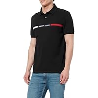 Tommy Hilfiger Polo Manches Courtes Homme Chest Insert Regular Fit, Noir (Black), XXL