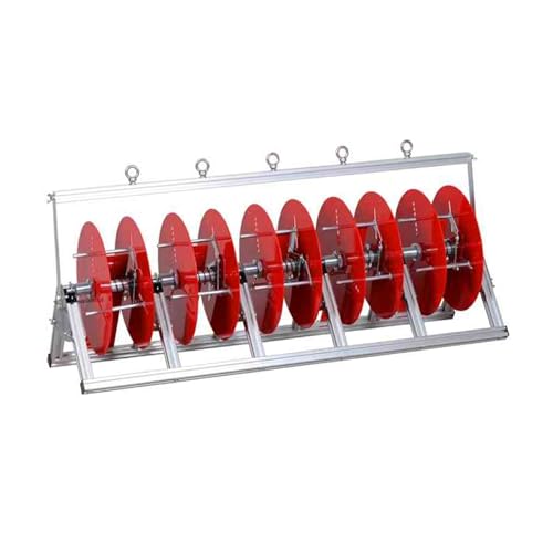 Support pliable robuste pour bobines de câble au sol