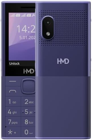 HMD 150 Music Keypad Mobile with Bluetooth | Built-in Powerful Loud Speaker & Dedicated Music Buttons | 2500 mAh Big Battery & Type C Fast Charger | Built-in UPI App with Scan & Pay | Purple