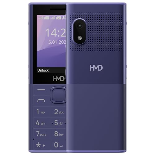 HMD 150 Music Keypad Mobile with Bluetooth | Built-in Powerful Loud Speaker & Dedicated Music Buttons | 2500 mAh Big Battery & Type C Fast Charger | Built-in UPI App with Scan & Pay | Purple