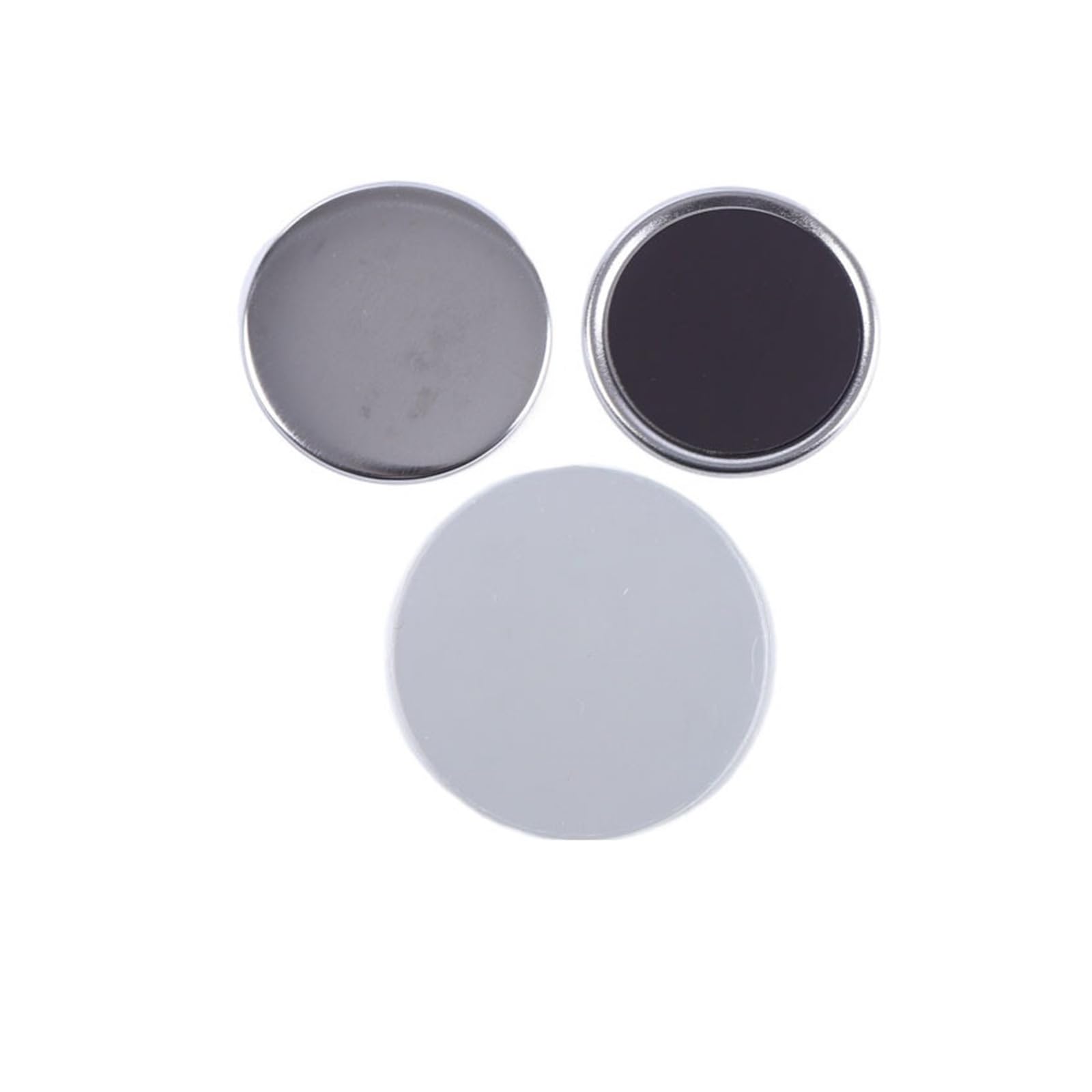 100 Sets Weißblech Weichmagnetische Kühlschrank Blanko Badge Materialien Pin Badge Set for Button Maker Maschine Kompatibel(25MM)