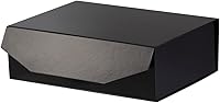 Vista 73 de 3 cajas de regalo extragrandes negras mate con tapa, 19 x 16 x 6 pulgadas, cajas de regalo gigantes magnéticas duras para regalos, ropa, bata
