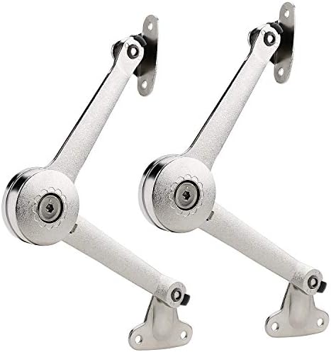 RUYUFE Lid Support Hinge Lid Stay with Soft Close Toy Box Hinge Support Drop Lids of Cabinets Kitchen Support 40lb/2pcs