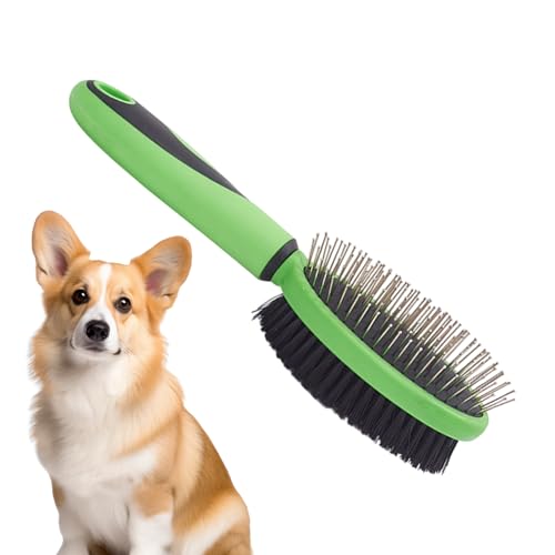 Cepillo de de perro, cepillo de doble cara para desenredar el de las mascotas, para desenredar cachorros, gatitos, abrigo corto y largo