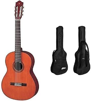 Yamaha CS40II Classical Guitar for Learners, 3/4 Size - Traditional Western Body - Natural & Tiger Classical Guitar Bag - 3/4 Size