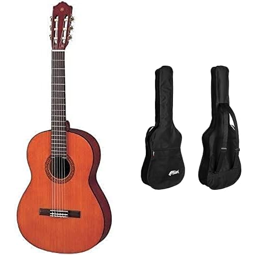 Yamaha CS40II Guitarra Clásica Cadete 3/4, 580 mm, 22 13/16" + Tiger GGB7-MCL Funda para Clásica 3/4, 92 x 38.99 x 11 cm