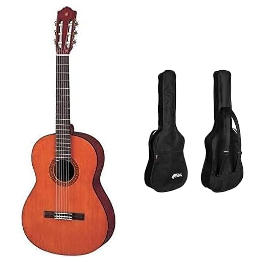 Yamaha CS40II Guitarra Clásica Cadete 3/4, 580 mm, 22 13/16" + Tiger GGB7-MCL Funda para Clásica 3/4, 92 x 38.99 x 11 cm