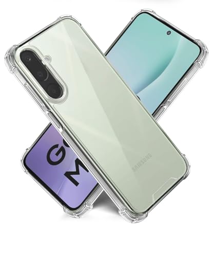 Image of WOW IMAGINE Ultra-Hybrid Crystal Clear Back Case for Samsung Galaxy M56 5G | Galaxy F56 5G | Shockproof Design | Camera Protection Bump | Hard Mobile Back Cover with Cushioned Edges - Transparent