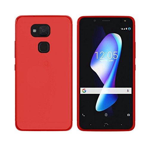 TBOC® Custodia Gel TPU Rossa per bq Aquaris V Plus...