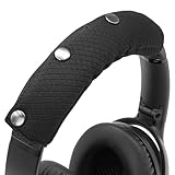GEVO Replacement Headphone Headband Cover for Bose QC35,QC25,Beats Studio2/ 3,Skullcandy,JBL,Jlab Headphones,Headband Cushioning Pad Protects Repair Parts,Easy Installation,No Tools Required (Black)