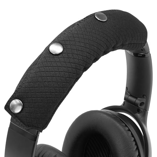 GEVO Replacement Headphone Headband Cover for Bose QC35,QC25,Beats Studio2/ 3,Skullcandy,JBL,Jlab Headphones,Headband Cushioning Pad Protects Repair Parts,Easy Installation,No Tools Required (Black)