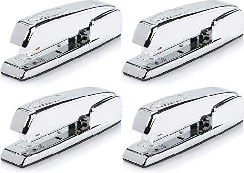 Swingline Stapler, 747 Iconic Desktop Stapler, 25 Sheet Capacity, Chrome (74720) (4 Pack)