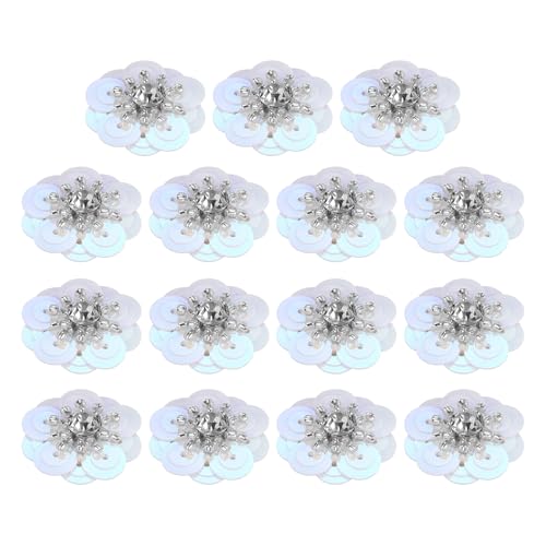 Modalità di Applicazione: I fiori decorativi con paillettes hanno del feltro sul retro, quindi puoi utilizzare strumenti da cucito per attaccarli saldamente ai tessuti, oppure usare colla a caldo per fissarli ad altri oggetti come scarpe a scopo decorativo