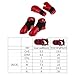 Tdoutop Foam Sparring Shoes in Blue and Red for Kickboxing, Red, XL