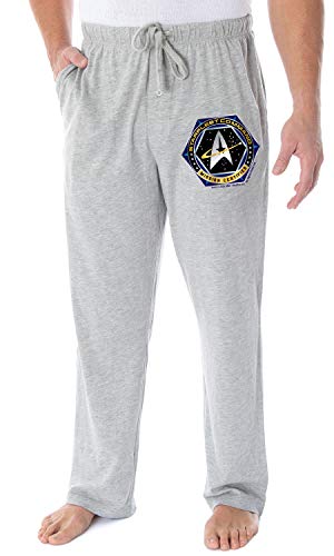Star Trek Men's Starfleet Command Mission Certified Logo Lounge Pajama Pants