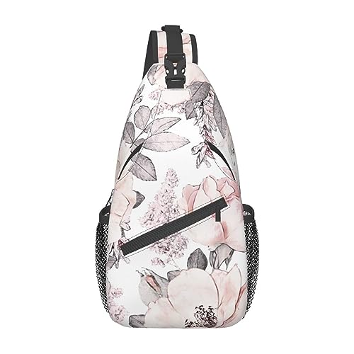 Sac à dos à bandoulière floral fini les poches encombrées grâce à ce sac compact noir unisexe