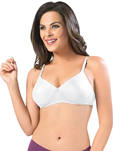 Image of SONARI Women's Non-Padded T-Shirt Bra | Wire-Free, Medium Coverage, Comfortable Polyester-Cotton Blend Fabric | Adjustable Straps, Ideal for Sports Catwalk