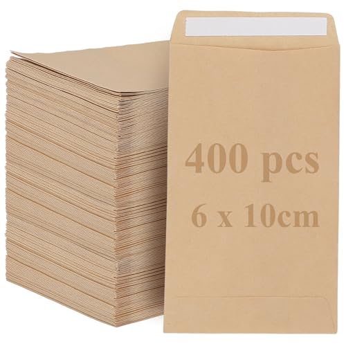 Enveloppes kraft auto-adhésives 6x10 cm contre la perte de vos petites pièces