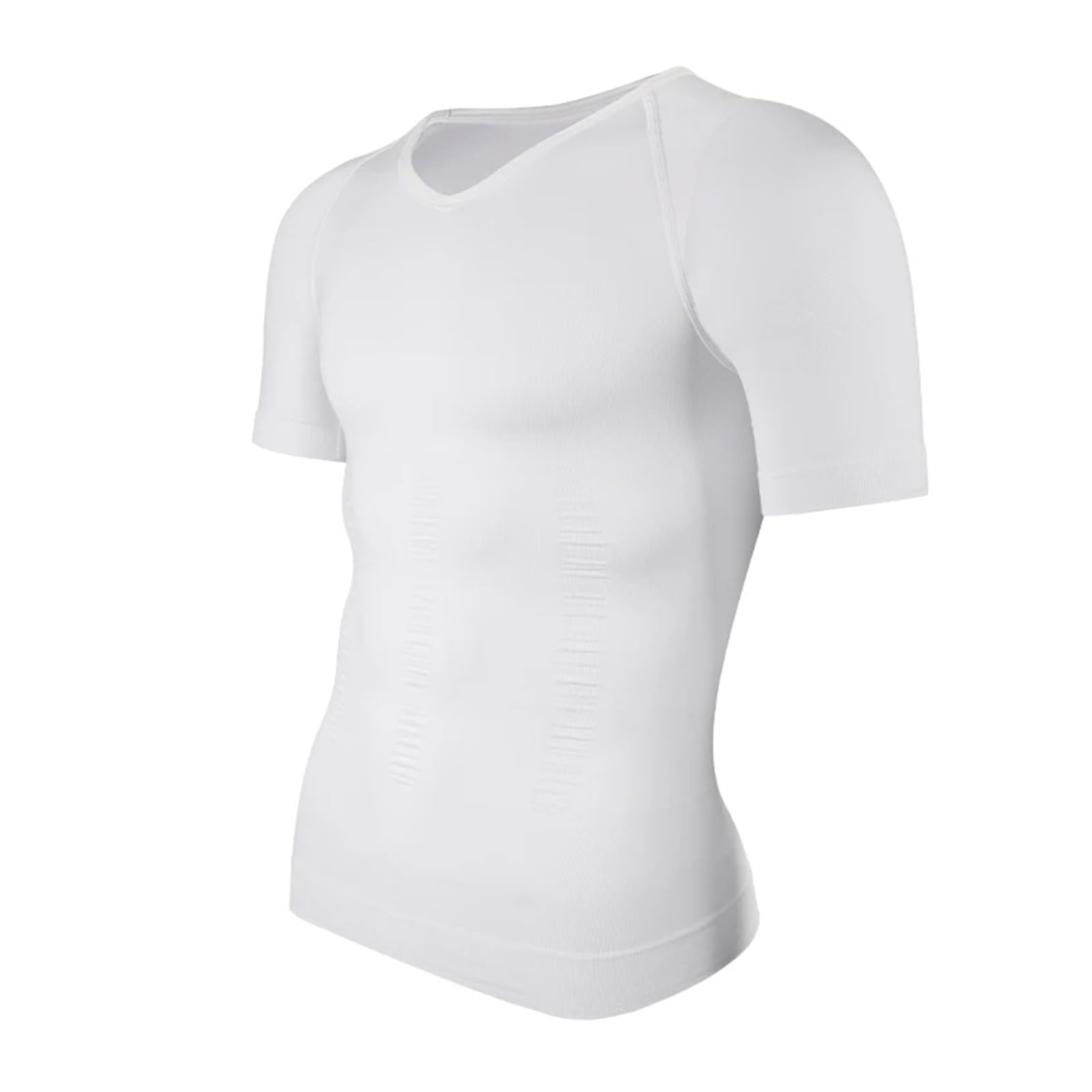 Camiseta CompresióN Hombre Camisa de compresión adelgazante for hombre, moldeador de cuerpo, camiseta interior con cuello en V, camisetas de entrenamiento Abs Abdomen, Control de barriga, camisetas mo