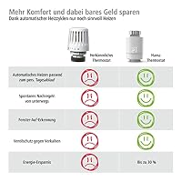 Hama Smartes Heizkörperthermostat (Erweiterung für Heizungssteuerung WLAN, Smart Home Heizungsregler für alle Ventile, programmierbarer Heizungsthermostat, individuell heizen per App, Energie sparen) – Ansicht 7
