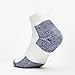 Thorlos mens JMX Maximum Cushion Ankle Running Sock, White/Navy (1 Pair), X-Large US