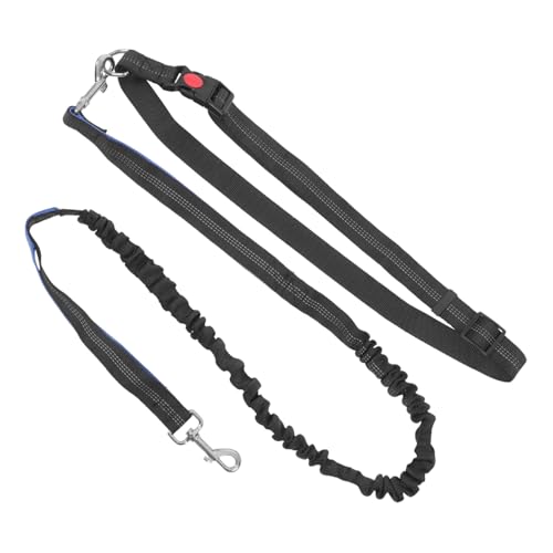 DECOMELODY ハンズ犬用リード 反射素材使用 多機能ウエストベルト付き 小型 中型犬対応 ランニング 散歩 トレーニング用