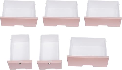 Miniatura 7 de Cómoda de plástico versátil y elegante de 6 cajones para almacenamiento de ropa, perfecta para habitaciones de niños, práctico organizador de