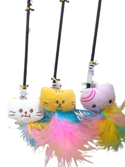 Smart Pups Colorful Feather Teaser with Bell and Exerciser Interactive Toy for Cat and Kitten (Multicolor) (B0BWV3RPVT) Amazon Price History, Amazon Price Tracker