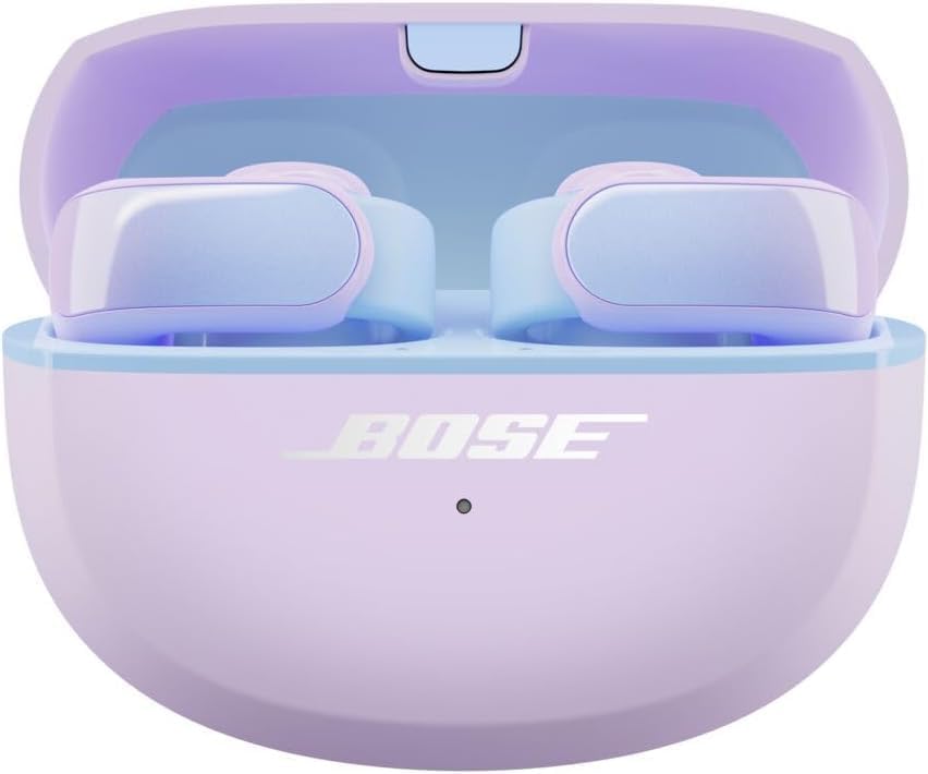 Bose Ultra Open Earbuds charging case open with earbuds inside