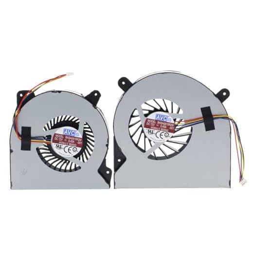 TRADOCK CPU och GPU-kylfläkt för Asus ROG G750J G750JS G750JW G750JX THK: 15 mm 12 V BASA0815R2M KSB0612HB CL45