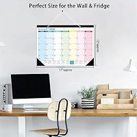Desk Calendar 2026-2027 - 18 Month Desk Calendar july 2026-2027 Dec, 17" x 12", Large Desk Calendar with Thick Paper, Plastic Cover, Stickers, Home or Office Calendar for Easy Organizing — image 2