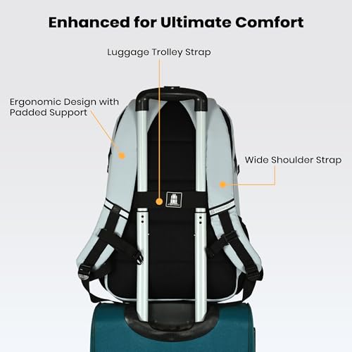 Image of HOT SHOT QUANTUM 1355| 35 L unisex laptop backpack |15.6 inch|Detachable Key Ring,|Trolley sleeve|laptop bag for men|office & college|bag for men & women