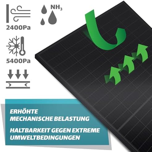 Bild 3 - SUNNIVA® Solarmodul 500 W FULL BLACK Bifazial Glas/Glas PV Modul Solarpanel - PMax 500W Bifacial N-Type, für Balkonkraftwerk oder PV Solar Anlage
