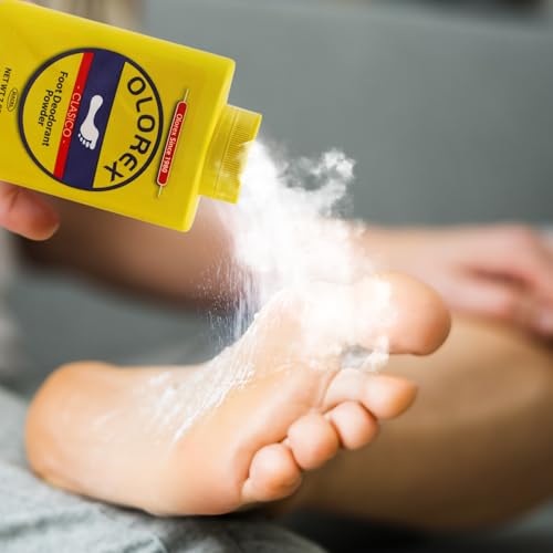 Image of Foot Deodorant Powder, Long-Lasting Effect, 2-Pack of 7.05 Oz Powder Bottles