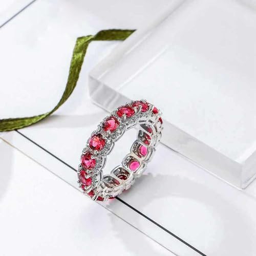 Silver Plated Round Cut Created Blue Sapphire CZ Cubic Zirconia Filled Halo Wedding Engagement Proposal Band Elegant Women's Ring for Mom Bridal Lover2