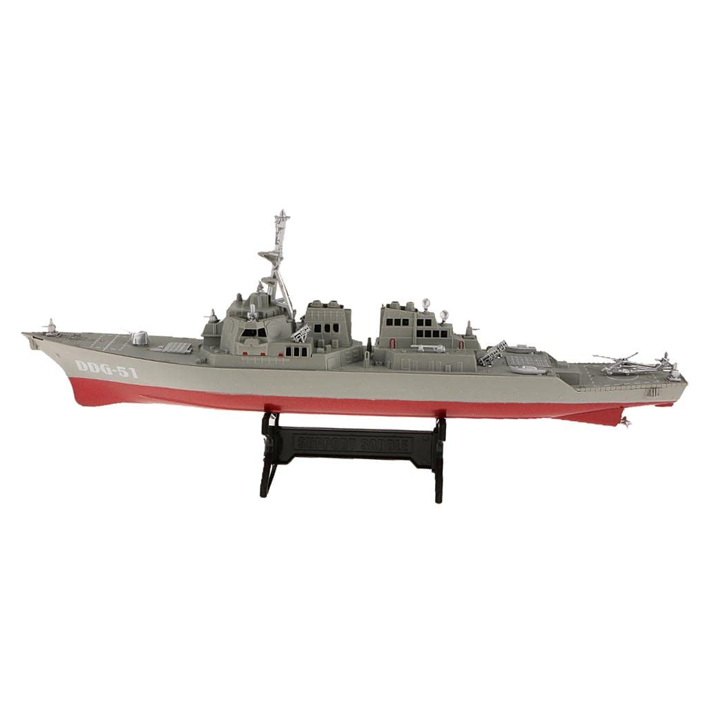 1:350 Scala Plastica Modello USS Burke DDG-51 Replica Nave da Guerra Regalo da Collezione per Bambini e Adulti