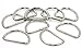 Produktbild D Ringe Halbringe 25x2,5mm vernickelt 10 Stück