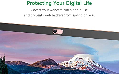 Image of CloudValley Camera Cover Slide Ultra-Thin, Webcam Cover for MacBook air, Laptop, iMac, Desktop, PC, MacBook Pro, iPad, iPhone 8 /7 /6, Privacy Web Camera Protection [2 Packs], Pink