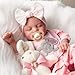 BABESIDE Lifelike Reborn Baby Dolls - 17 Inch Realistic Newborn Baby Doll Sleeping Real Life Baby Dolls Girls with Gift Box for Kids Age 3+