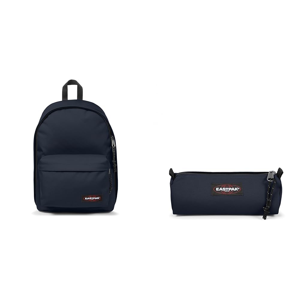 EASTPAK - OUT OF OFFICE - Sac à Dos, 27 L, Ultra Marine (Bleu) & BENCHMARK SINGLE - Trousse, Ultra Marine (Bleu)