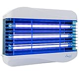 Awoco LED 15 W Wall Mount Sticky Fly Trap Lamp with 3 LED UV Lights for Capturing Flies, Mosquitoes,