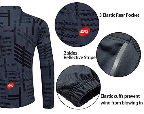 sponeed Terno masculino para ciclismo de inverno, calça acolchoada 4D, roupa esportiva, mountain bik