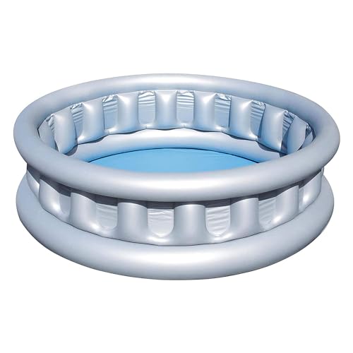 Image of LONGMIRE 6 FT Round Inflatable Soft Side Pool Portable & Foldable Kids Swimming Pool Outdoor & Indoor Baby Bath Tub Water Pool for 10 Years Up Kids and Adults